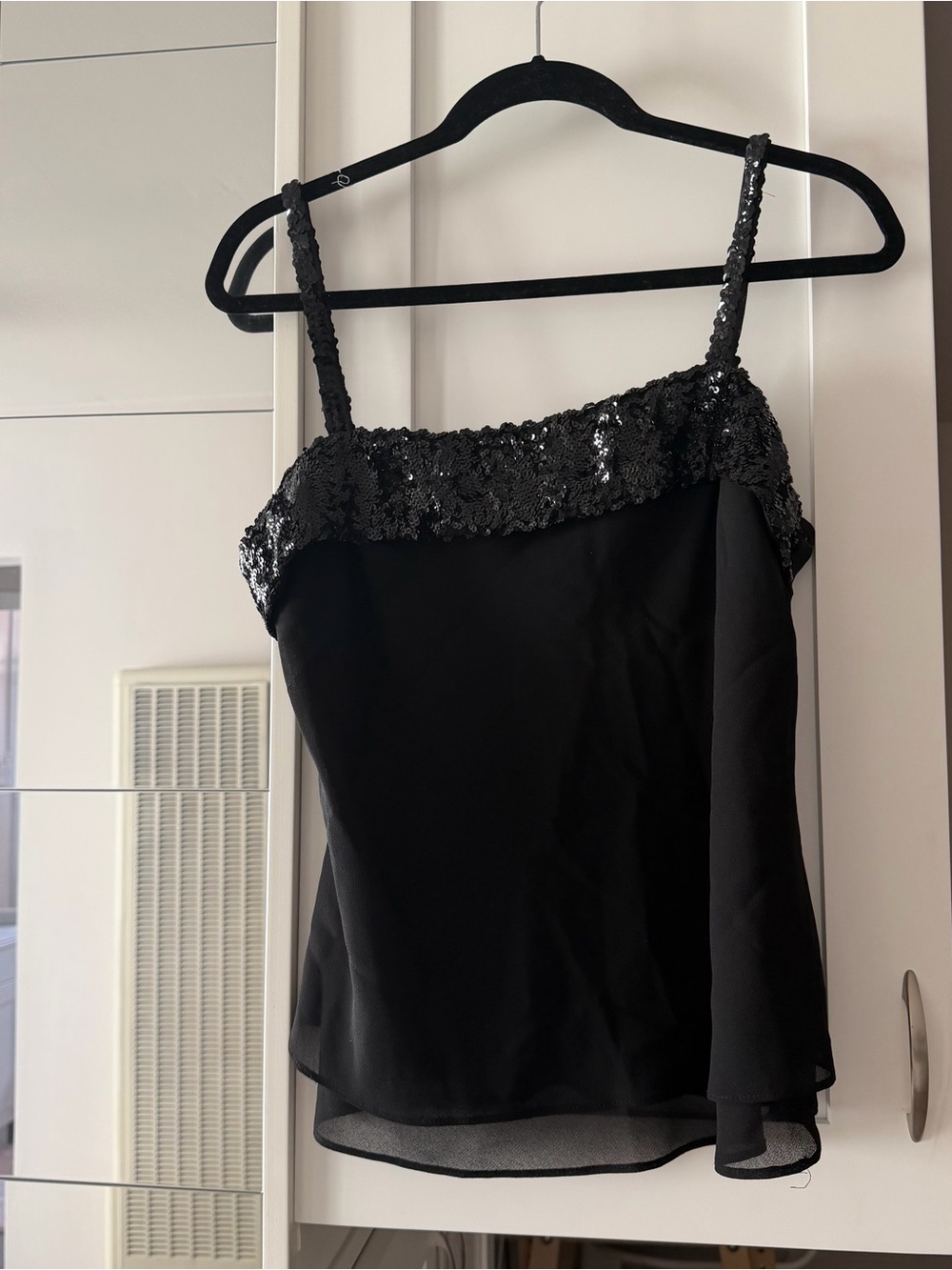 Black tank top